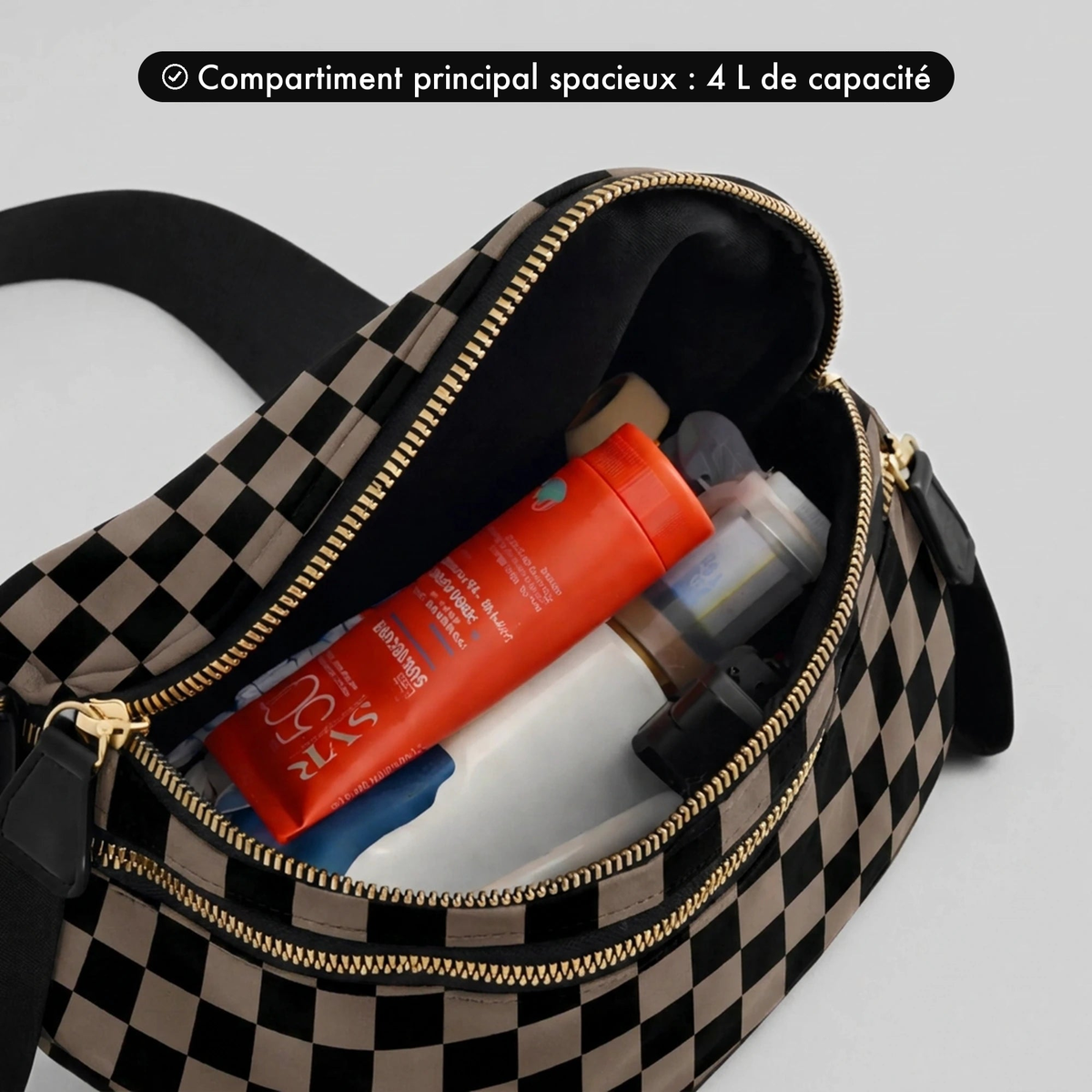 Kit Élégance Damier Moka - capacité 4 L
