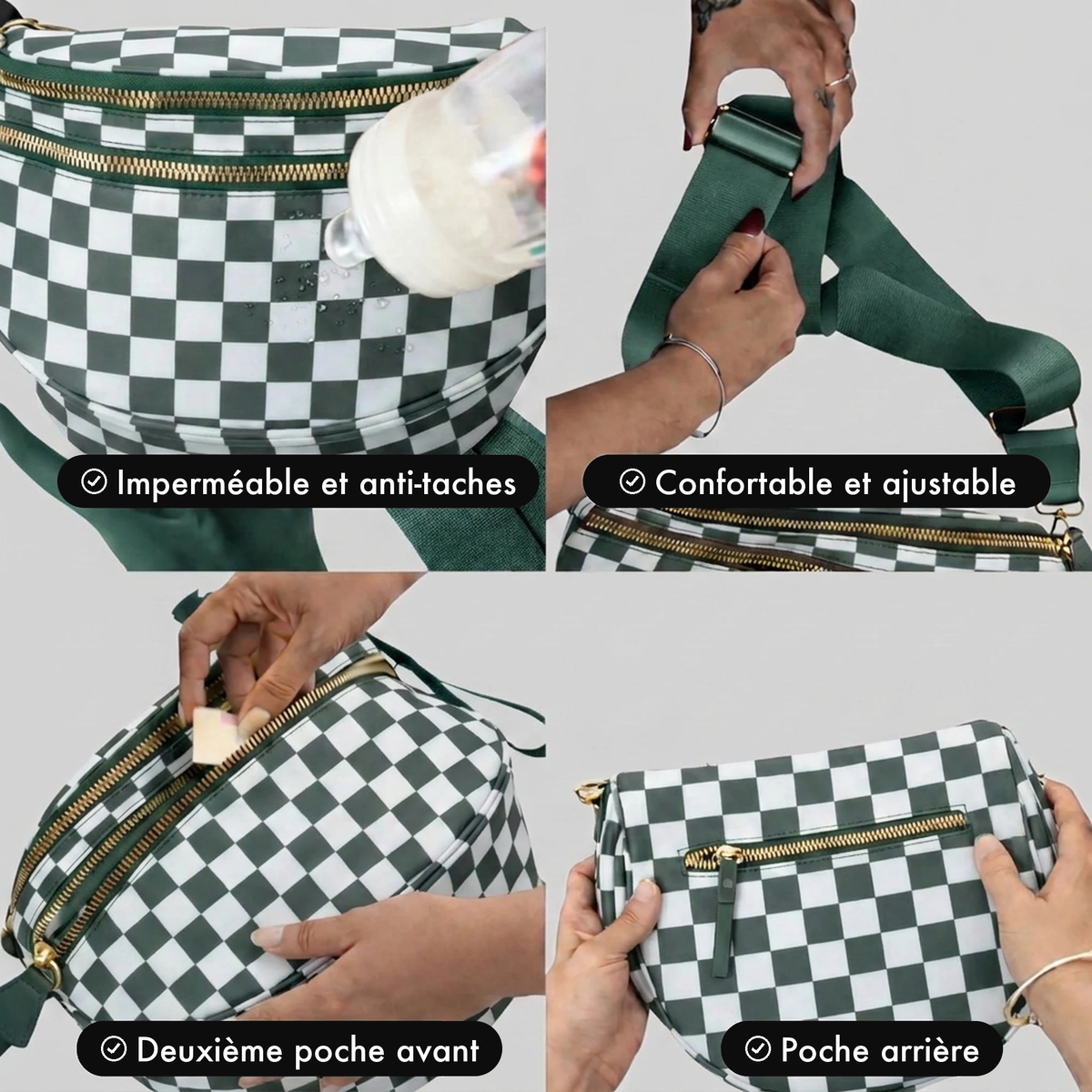 Kit Élégance Damier Vert Sapin - caractéristiques