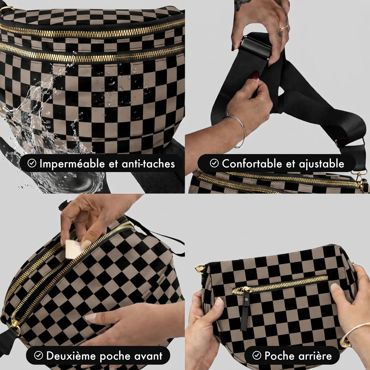 Kit Élégance Damier Moka - caractéristiques