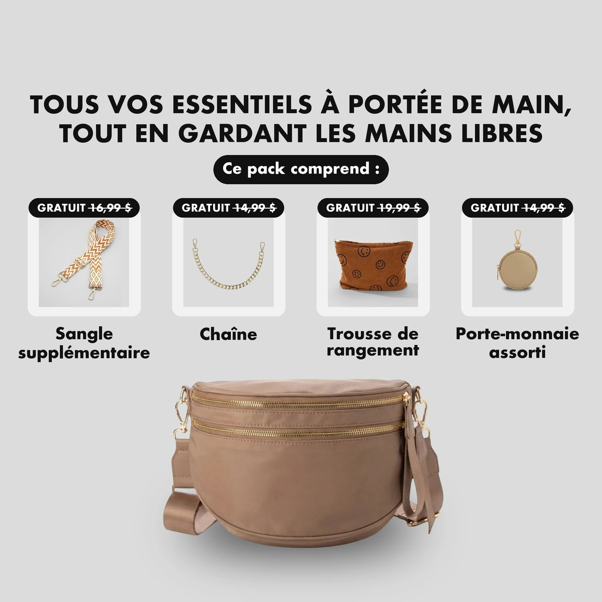 Kit Élégance Marron - cadeaux offerts