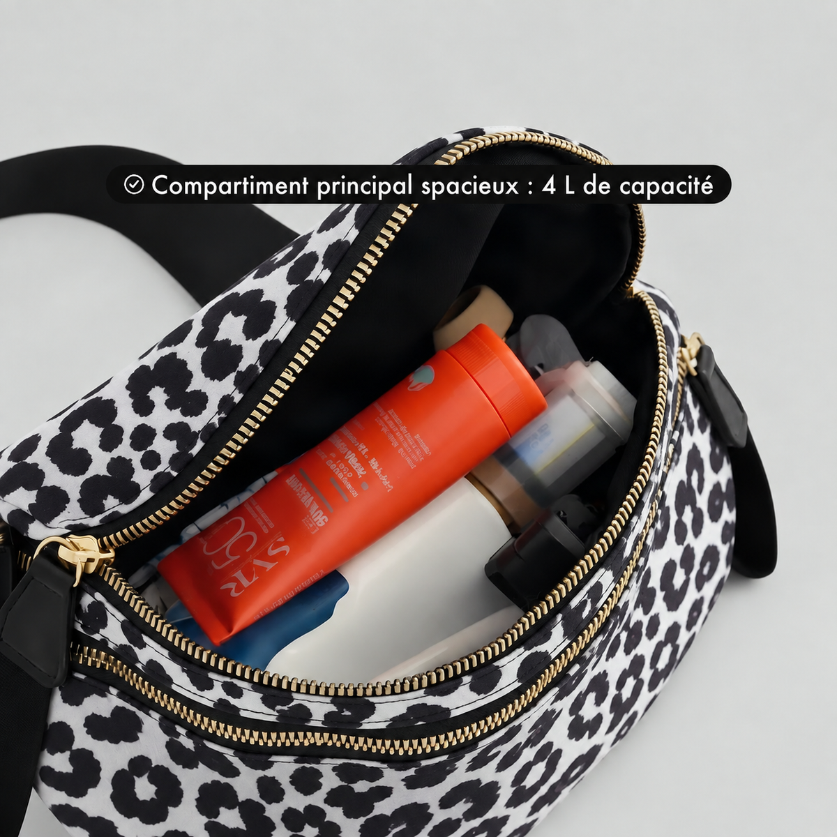 Kit Élégance Léopard Noir - capacité 4 L